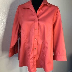 Chico’s Women’s No Iron Collared Blouse Size 32